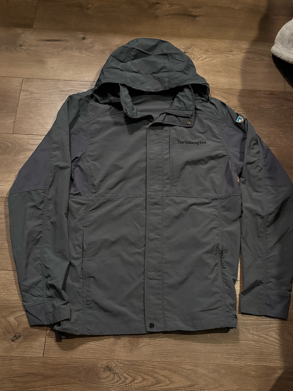 KÜHL Projekt waterproof hooded shell/rain jacket w The Walking Fool Embroidered